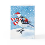 Merry Christmas Bluejay Card