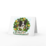 Merry Christmas Border Collie Card