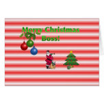 Merry Christmas Boss Card cards