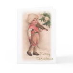 Merry Christmas Boy with Violin
