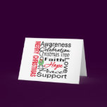 Merry Christmas Brain Cancer Ribbon Collage