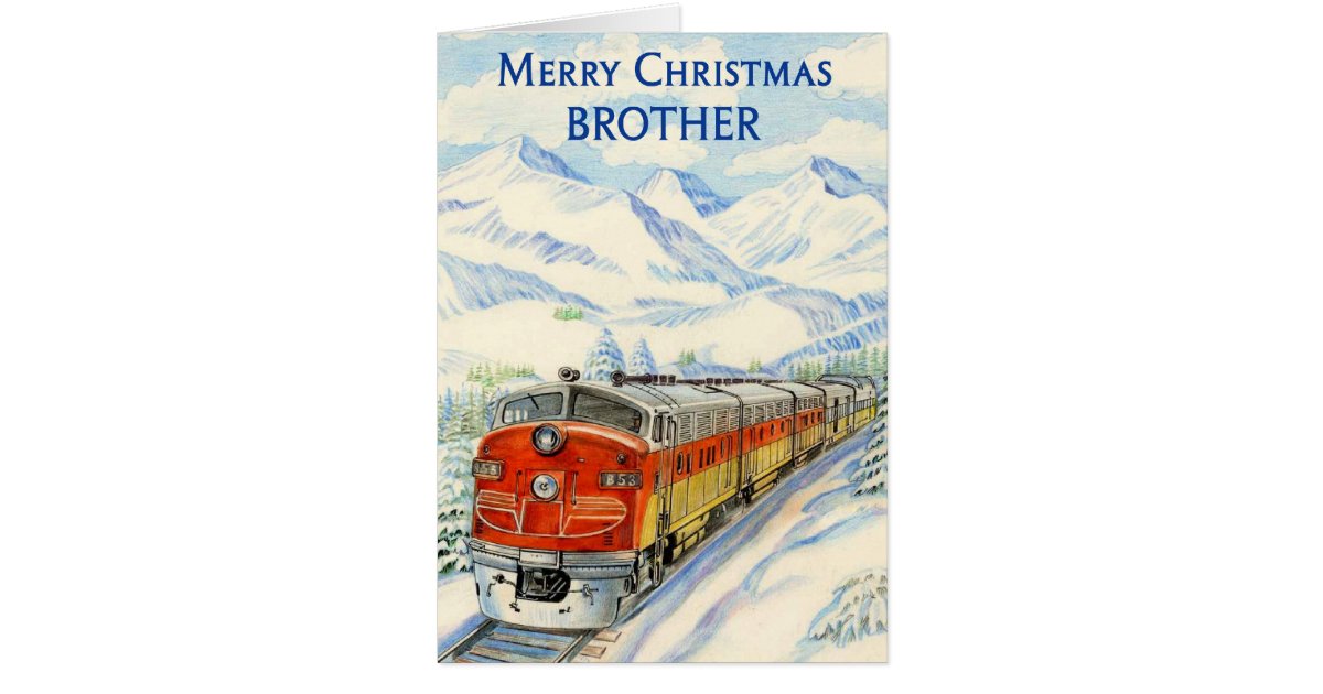 Merry Christmas Brother Card  Zazzle