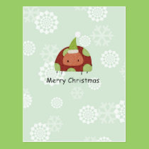 Merry Christmas Bug postcards