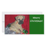 Merry Christmas - Bullmastiff Picture Card