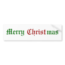 Merry Christmas bumper stickers