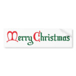 Merry Christmas Bumper Sticker