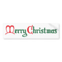 Merry Christmas bumper stickers by lifeisahighway Merry Christmas bumper stickers