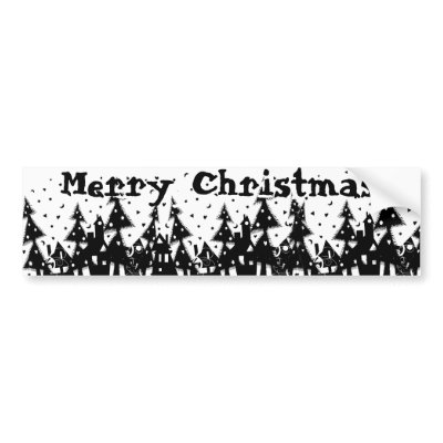 Merry Christmas! Bumper Sticker by VioDeSign