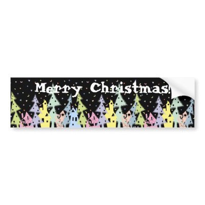 Merry Christmas! Bumper Stickers by VioDeSign