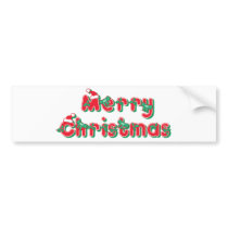 Merry Christmas bumper stickers by alternateworlds Merry Christmas bumper stickers