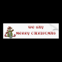 Merry Christmas Bumper Sticker bumper stickers