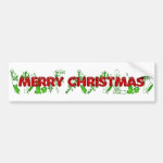 Merry Christmas Bumper Sticker Merry Christmas Bumper Sticker