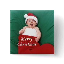 Merry, Christmas Button