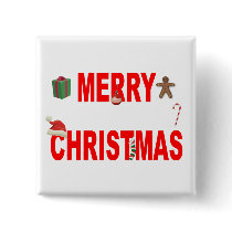 Merry Christmas buttons