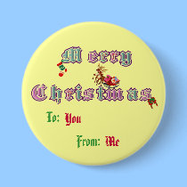 Merry Christmas Button