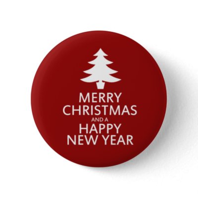 Merry Christmas Pinback Button