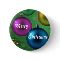 Merry Christmas Pinback Buttons