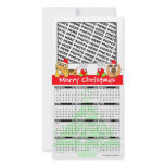 Merry Christmas Calendar 2011 Photo Card Doggie photo cards