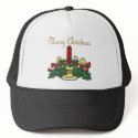 Merry Christmas Candle Centerpeice Design hats