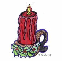 " Merry Christmas Candle " Ornament photo sculptures