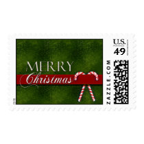 Merry Christmas Candy Cane Postage