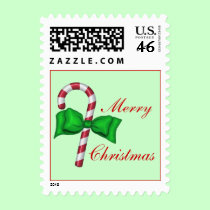 Merry Christmas Candy Cane Stamp