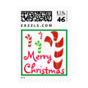 Merry Christmas Candy Cane stamp stamp