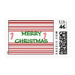 merry christmas candy cane stripe stamp