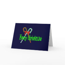 Merry Christmas Candy Canes cards