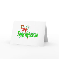 Merry Christmas Candy Canes cards