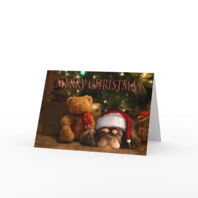 MERRY CHRISTMAS GREETING CARD by Squealia