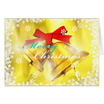 art, illustration, xms, christmas, merry-christmas, happy-holiday, gold, bell, graphic, design, snow, winter, card, christianity, funny, holiday-cards, christmas-cards, Card with custom graphic design