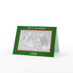 Merry Christmas Card - Horizontal Green