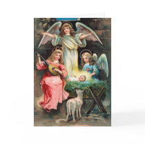 Merry Christmas Card Nativity