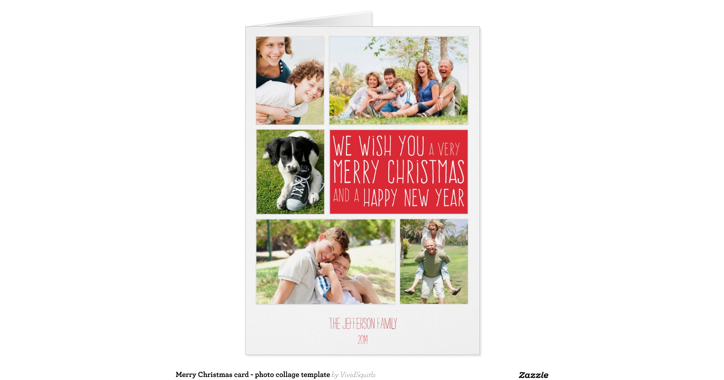 christmas photo collage templates