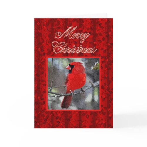 Merry Christmas Cardinal Greeting Card card