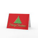Merry Christmas cards modern red green xmas tree by globalchristmas Merry Christmas cards modern red green xmas tree
