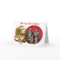 Merry Christmas Cat Paint Splat Swirlies - cards by samack Merry Christmas Cat Paint Splat Swirlies - cards
