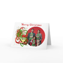 Merry Christmas Cat Paint Splat Swirlies - cards by samack Merry Christmas Cat Paint Splat Swirlies - cards