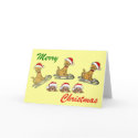 Merry Christmas Cats and dogs Christmas greeting cards