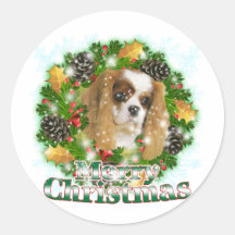 Merry Christmas Cavalier Sticker