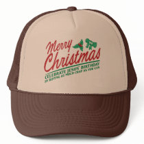 Merry Christmas - Celebrate Jesus' Birthday hats