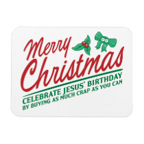 Merry Christmas - Celebrate Jesus' Birthday magnets