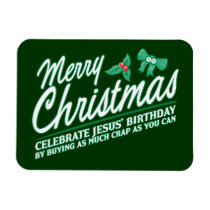 Merry Christmas - Celebrate Jesus' Birthday magnets