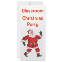 Merry Christmas! - Class Christmas Party Note Customized Rack Card