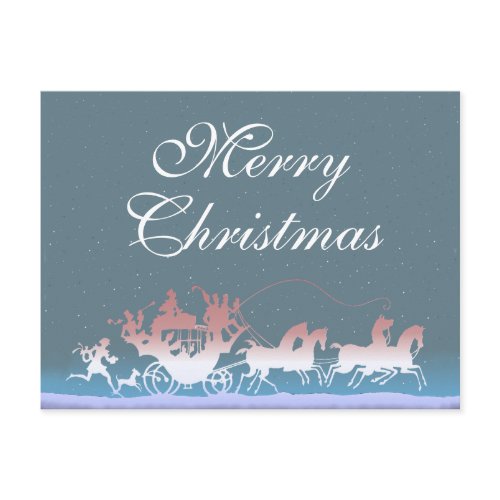 MERRY CHRISTMAS COACH by SHARON SHARPE postcard