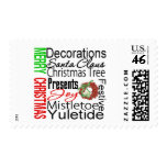 Merry Christmas Collage Wreath postage