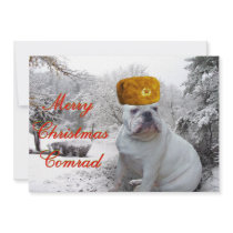 Merry Christmas Comrad Personalized Announcement