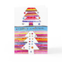 Merry Christmas Contemporary Trees cards