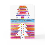 Merry Christmas Contemporary Trees Card